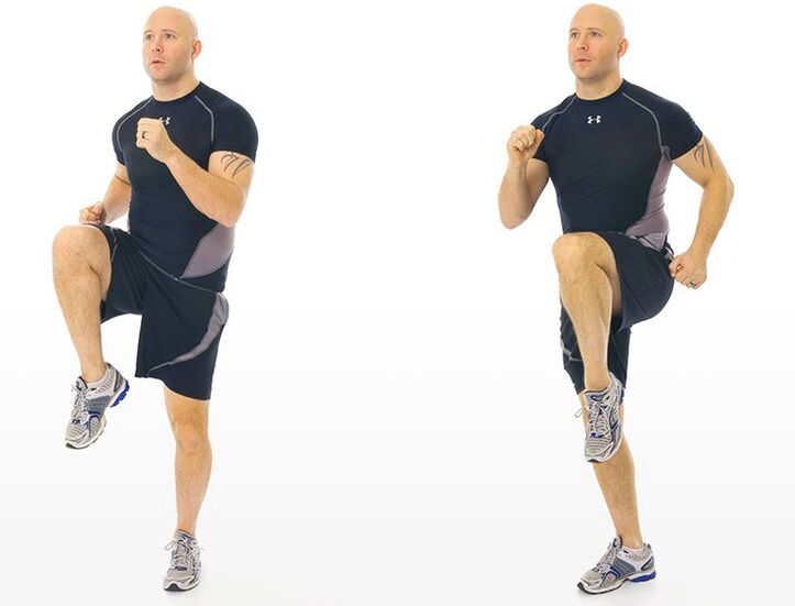 Effectively increases power when running in place with high knees