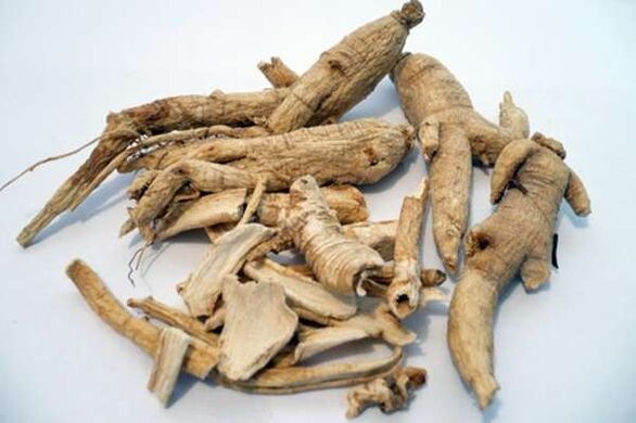 Ginseng root to increase potency