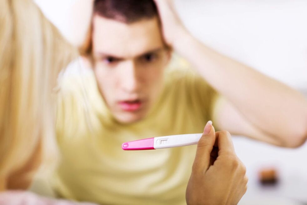 The onset of an unplanned pregnancy